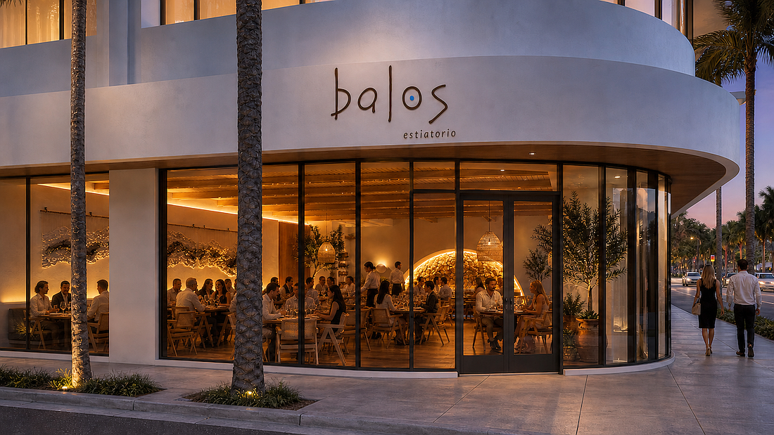 Balos Restaurant will be located on the ground floor of The Edge Sarasota in a 7,200-square-foot space.