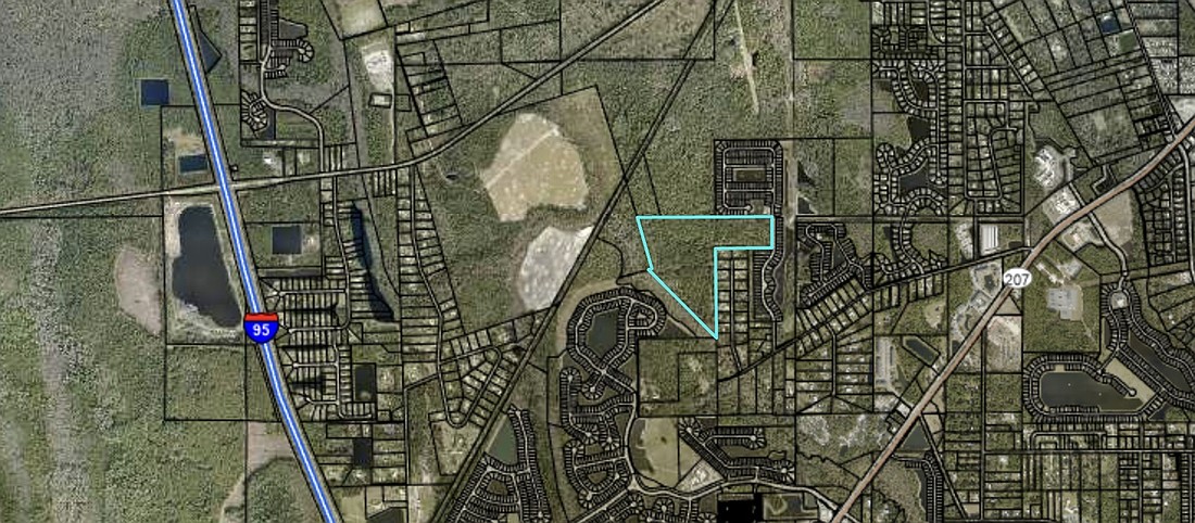 The developers behind the Entrada master planned community in St. Johns County are seeking agricultural enclave certification for about 51 acres southwest of downtown St. Augustine.