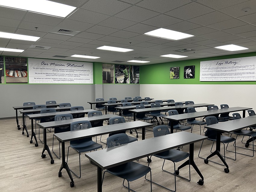The new Northeast Florida Builders Association workforce education center includes 11 classrooms and four hands-on labs for carpentry, electrical, plumbing and HVAC training. The new Northeast Florida Builders Association workforce education center includes 11 classrooms and four hands-on labs for carpentry, electrical, plumbing and HVAC training.