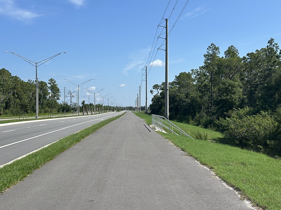 Schroeder-Manatee Ranch has built a path on Bourneside Boulevard, from State Road 64 to University Parkway.