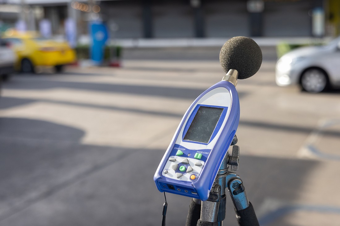 Siebein Acoustic has been taking sound readings at various times across the city.