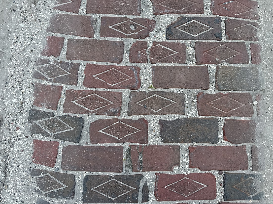 Historic brick roadway that was once part of the original Dixie Highway. Photo by Rich Carroll