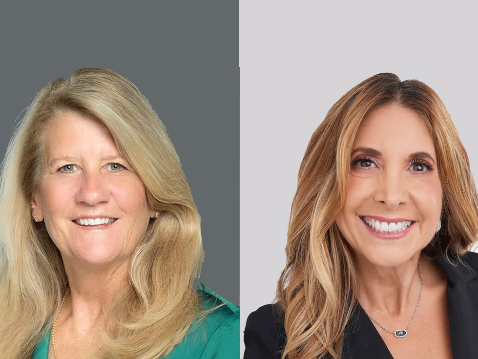 St. Johns County Board of County Commissioners Krista Joseph, left, and Ann Taylor were elected to serve as chair and vice chair, respectively, at special meeting Nov. 18, 2025.